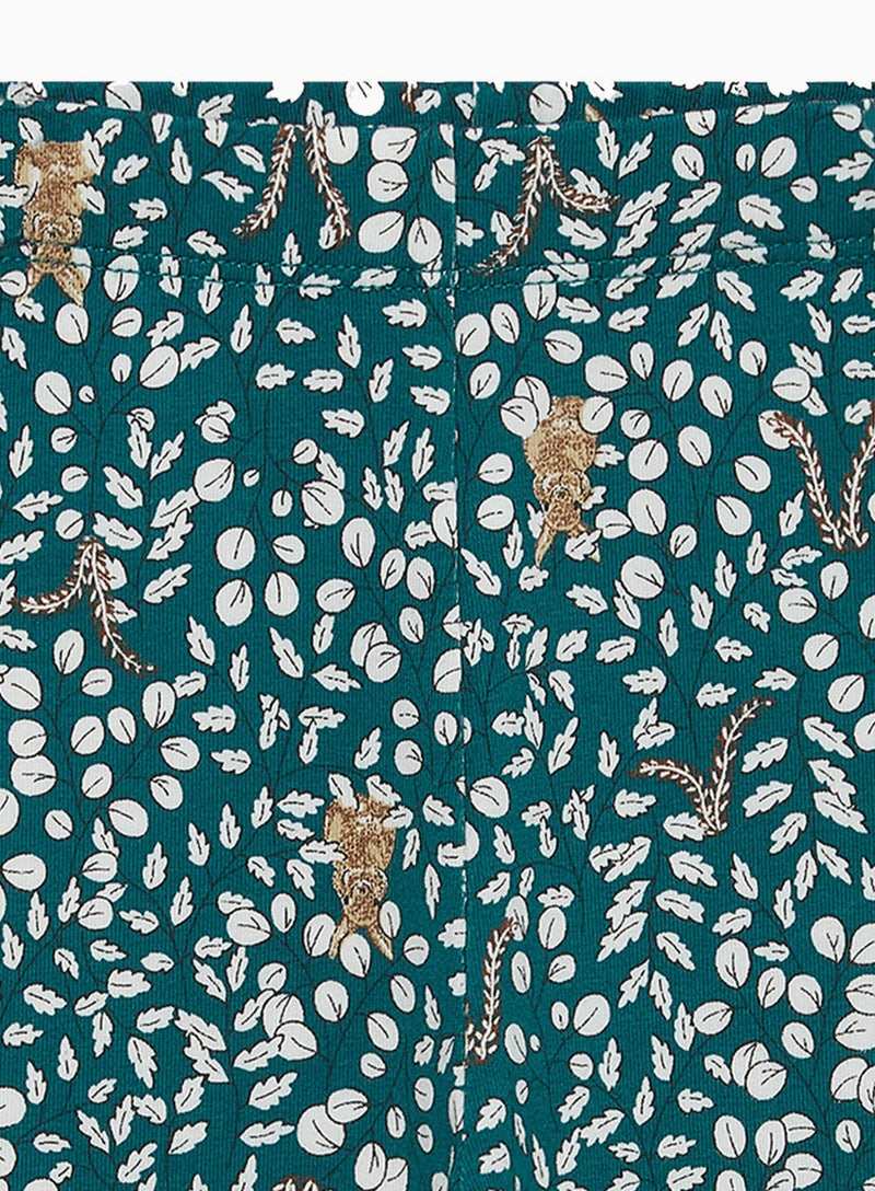 Confiture Leggings Little Woodland Bunny Leggings in Forest