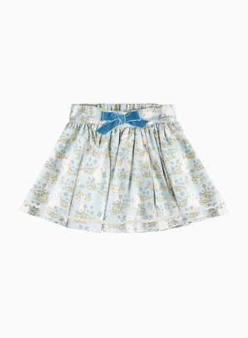 Confiture Skirt Bow Skirt in Blue Bunny