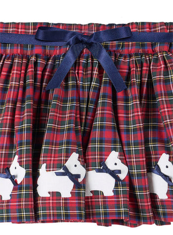Confiture Skirt Tartan Scottie Bow Skirt