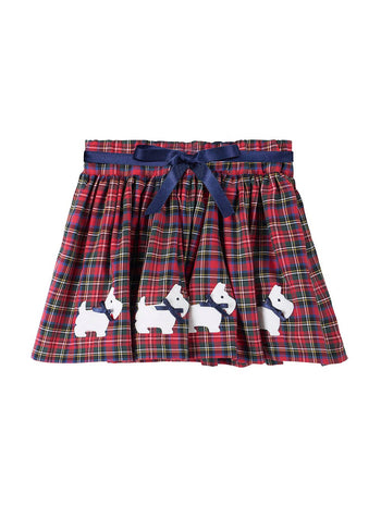 Confiture Skirt Tartan Scottie Bow Skirt