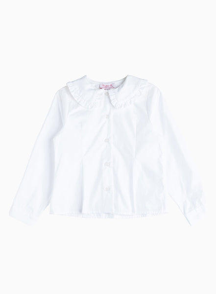 Treat ürself Rose blouse Milk White Treat ürself Rose blouse Milk White Rose accent shirt blouse