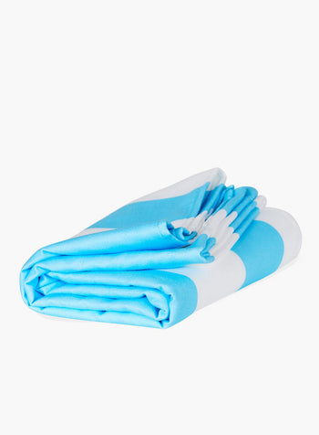 Dock&Bay Towel Dock & Bay Microfibre Beach Towel in Light Blue Stripe