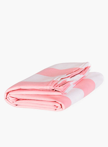 Dock&Bay Towel Dock & Bay Microfibre Beach Towel in Light Pink Stripe