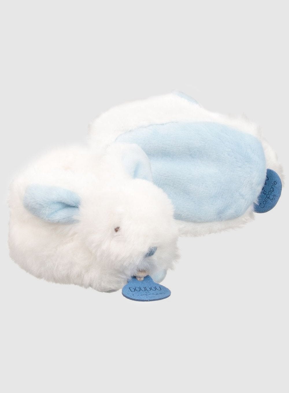 Doudou et Compagnie Booties Little Bunny Booties in Blue - Trotters Childrenswear