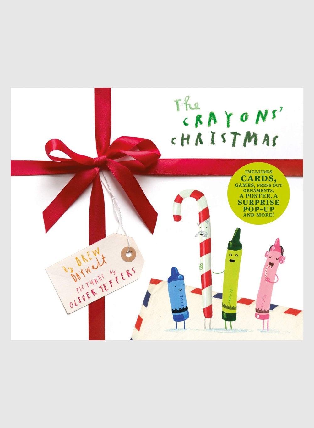 Drew Daywalt Book The Crayon's Christmas Hardback Book - Trotters Childrenswear