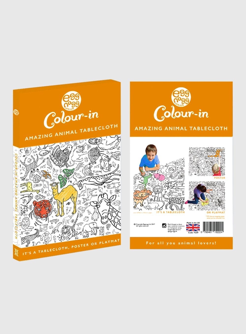 Egg Nogg Poster Colour-In Giant Animals Poster/Tablecloth