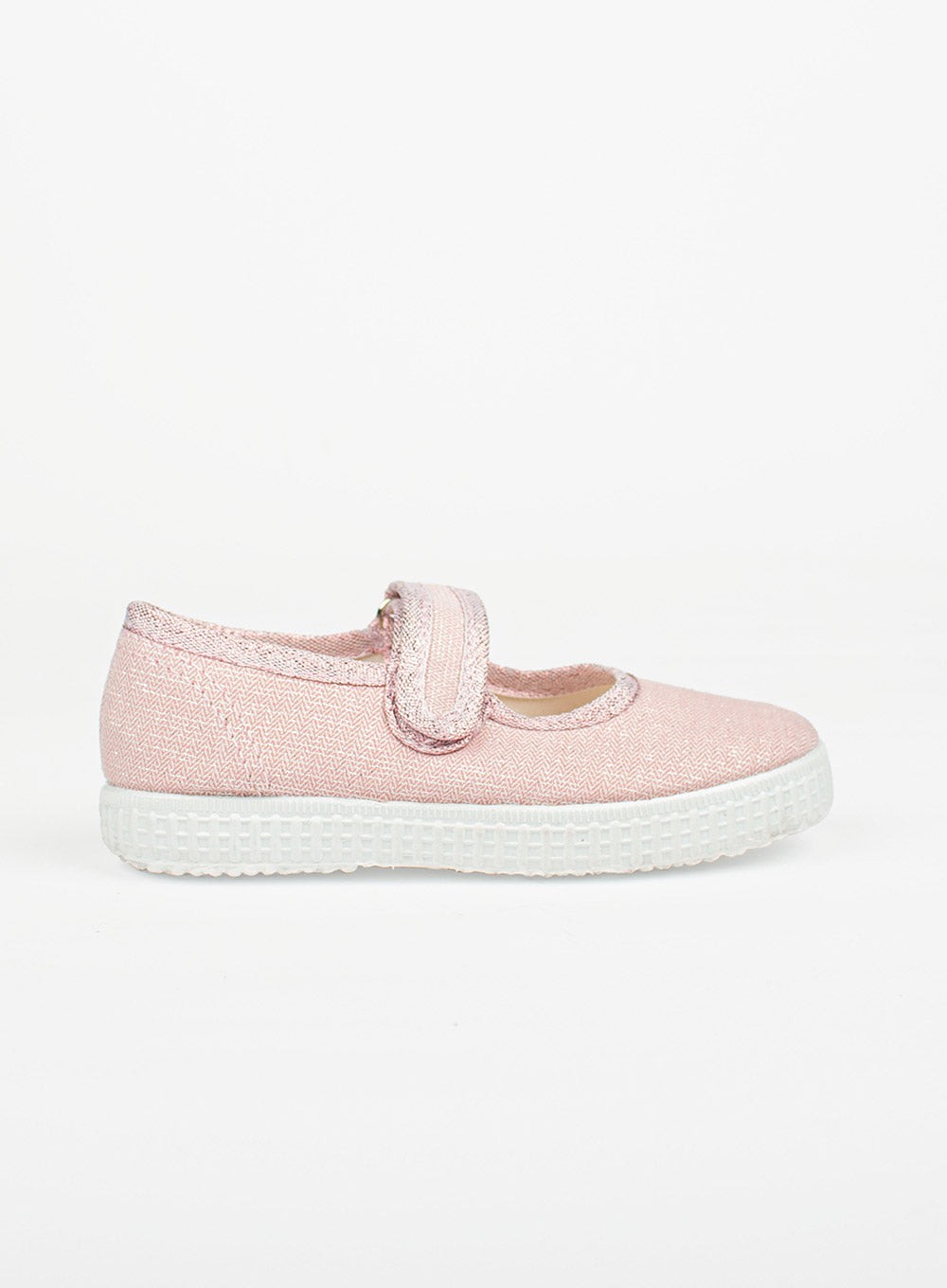Hampton Canvas Martha Canvas Shoes in Pink Sparkle | Trotters ...