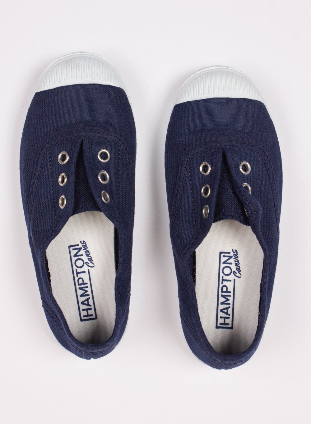 Hampton Canvas  Shoes Hampton Canvas Plum Plimsolls in Navy