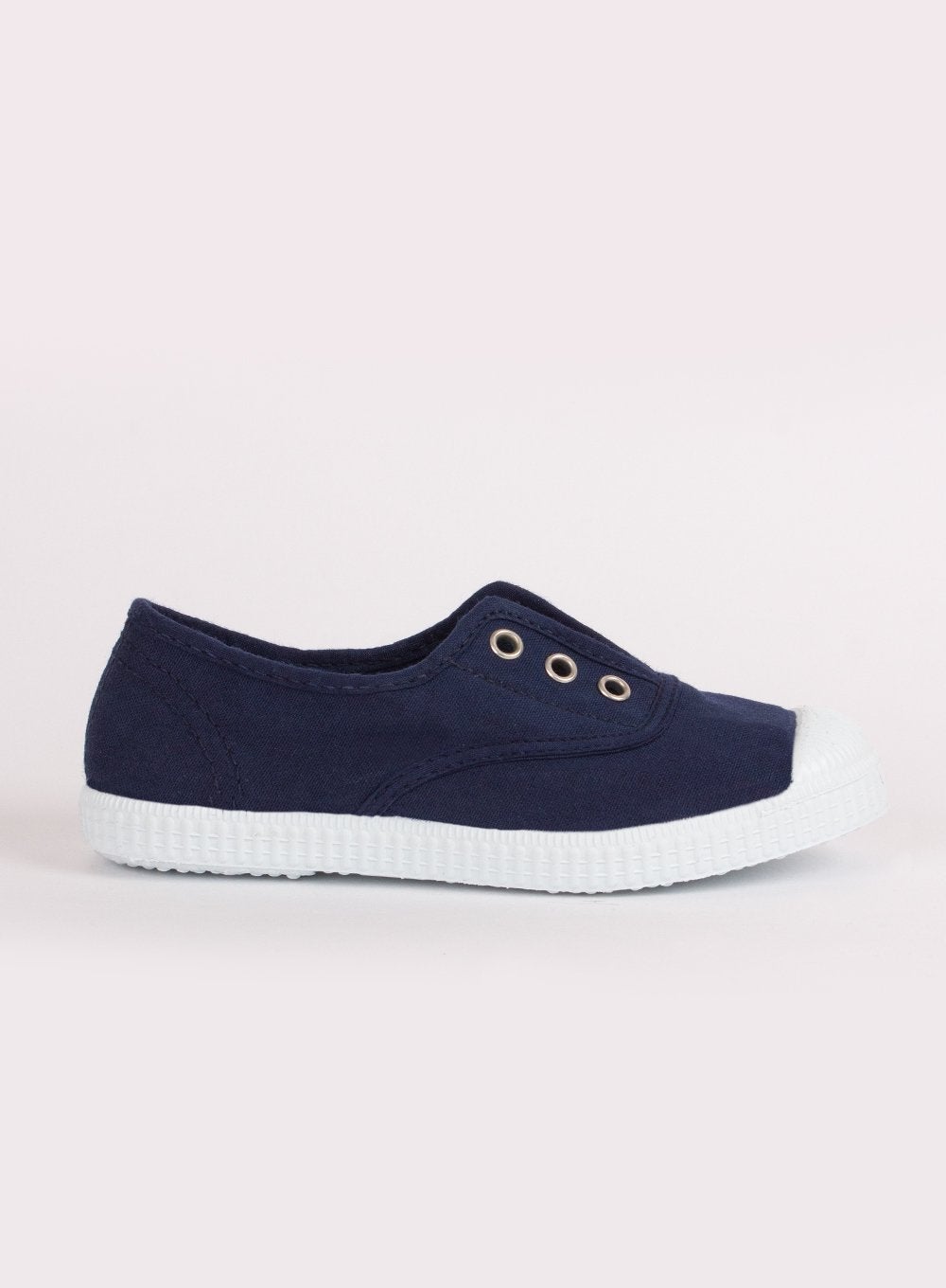 Hampton Canvas  Shoes Hampton Canvas Plum Plimsolls in Navy