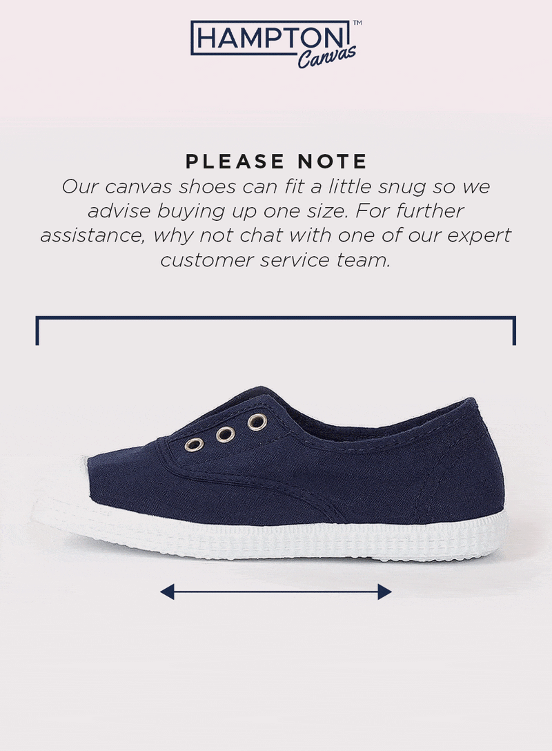 Hampton Canvas  Shoes Hampton Canvas Plum Plimsolls in Putty - Trotters Childrenswear