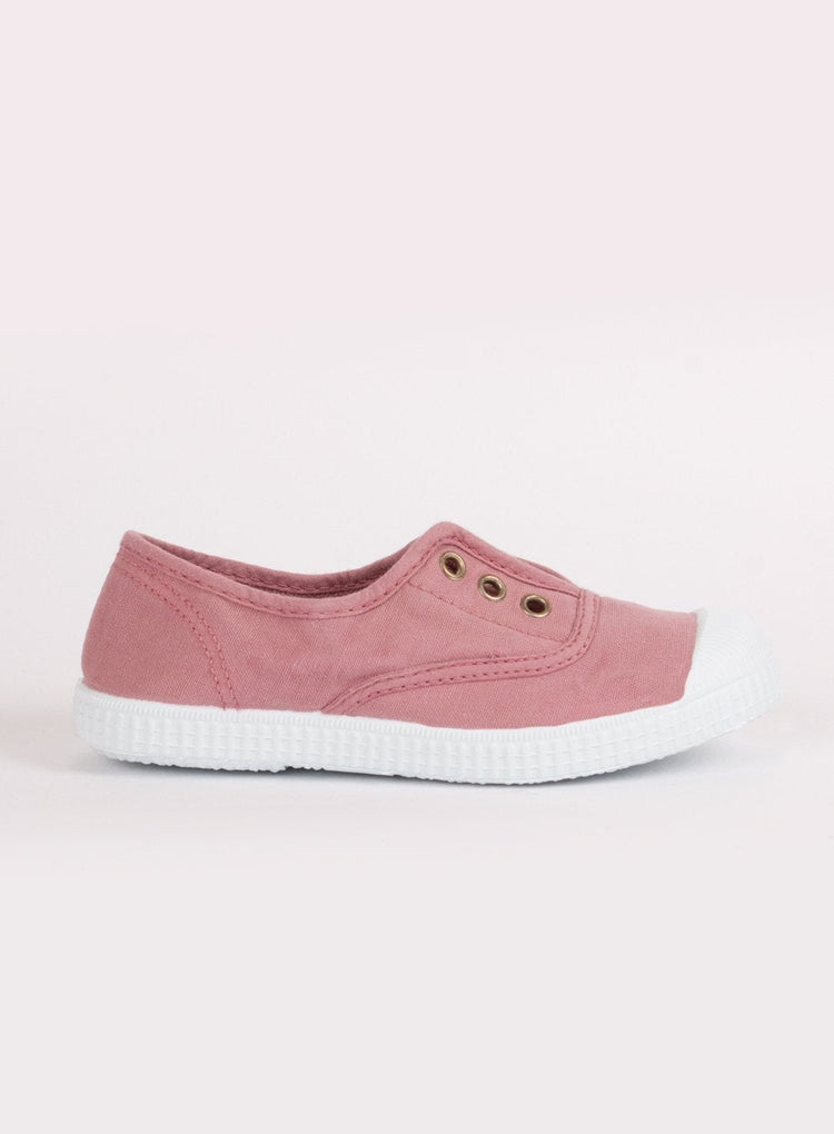 Hampton Canvas  Shoes Hampton Canvas Plum Plimsolls in Rosa