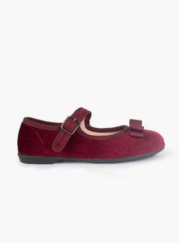 Hampton Classics Party Shoes Hampton Classics Lana Party Shoes in Burgundy Velvet