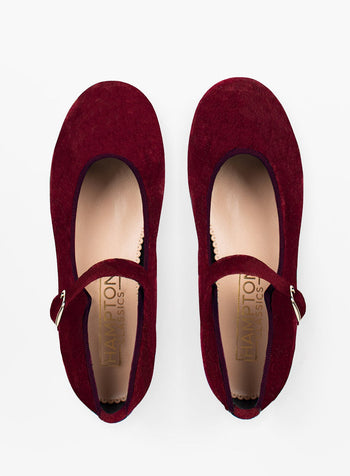 Hampton Classics Party Shoes Hampton Classics Lulu Shoes in Burgundy Velvet