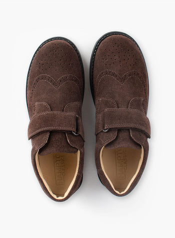 Hampton Classics School Shoes Hampton Classics Gregory School Shoes in Brown Suede