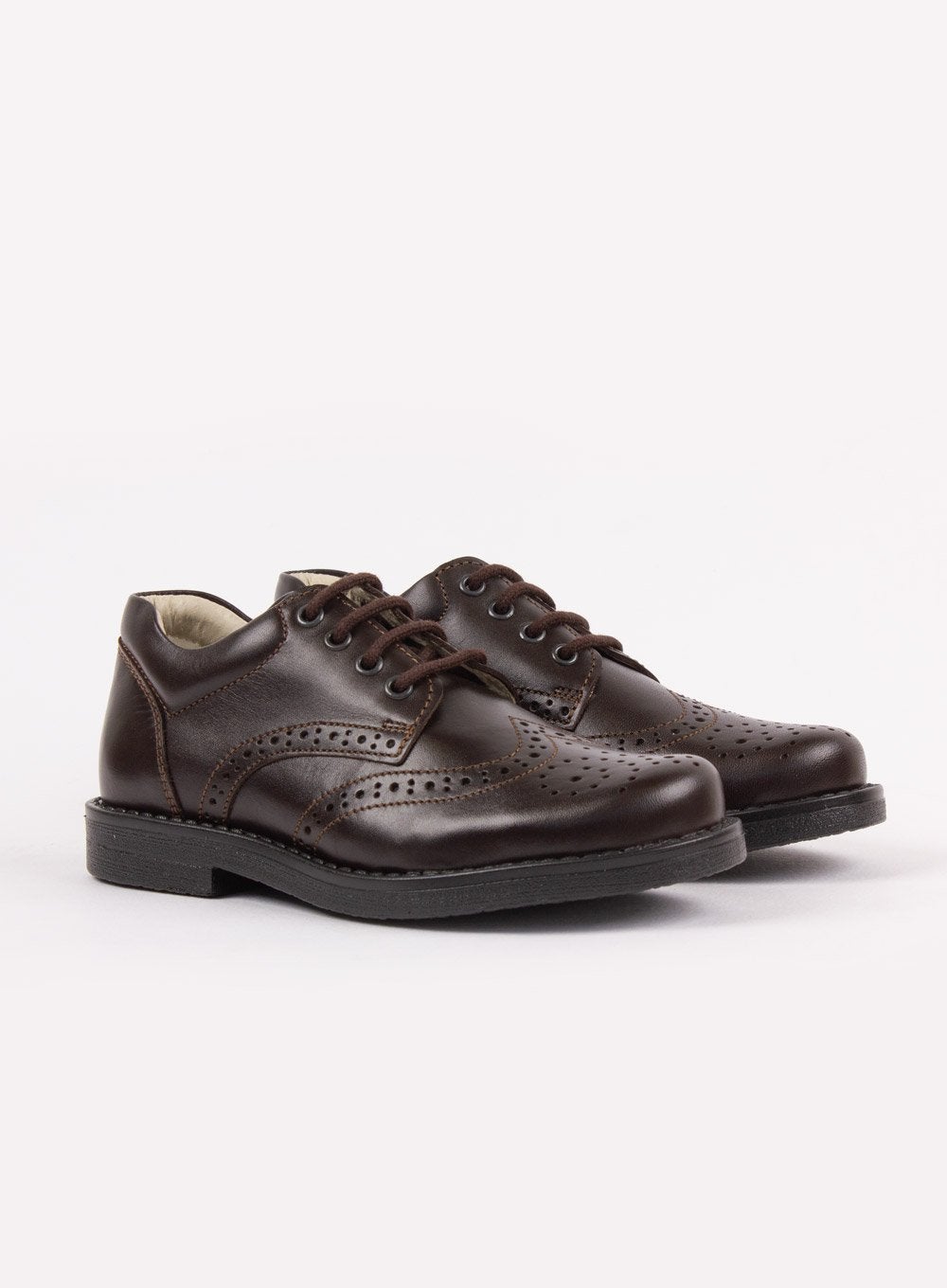 Hampton Classics School Shoes Hampton Classics Hamish School Shoes in Brown - Trotters Childrenswear