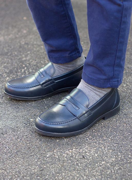 Hampton Classics School Shoes Hampton Classics Hugo School Shoes in Navy