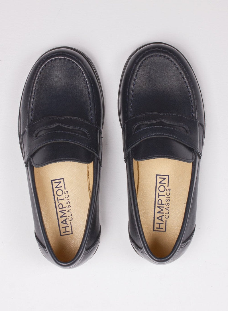 Hampton Classics School Shoes Hampton Classics Hugo School Shoes in Navy - Trotters Childrenswear