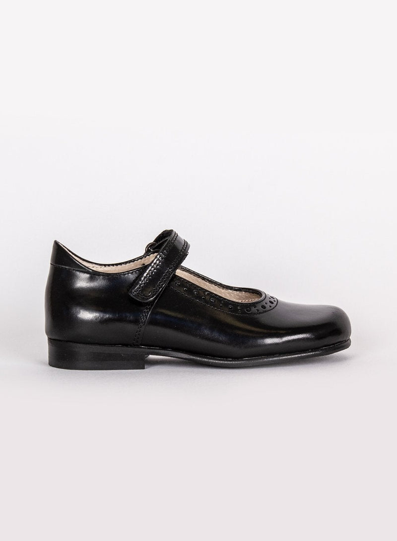 beechhurst queens children's shoe store leather dress shoes Buster Brogue Kids Boot Dark Brown Burnished Leather EU 27/UK 9.5/US 10.5 By Young Soles London
