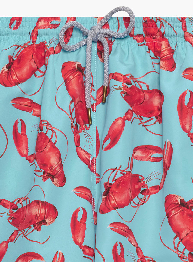 Hampton Swim Swimshorts Mens Daddy & Me  Swimshorts in Aqua Lobster