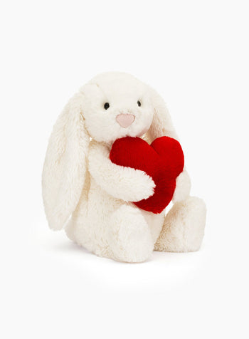 Jellycat Toy Jellycat Medium Bashful Red Love Heart Bunny