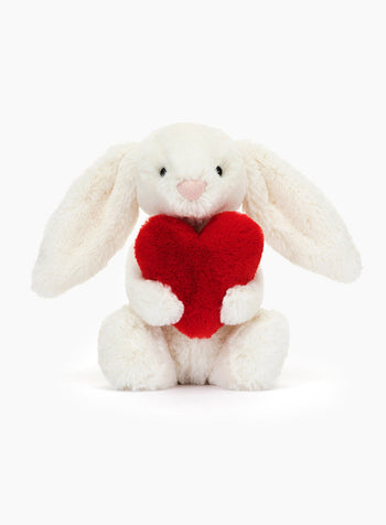 Jellycat Toy Jellycat Small Bashful Red Love Heart Bunny