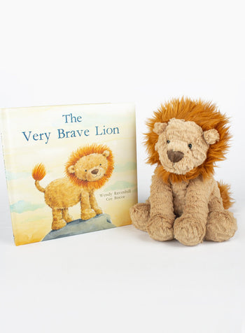 Jellycat Toy The Very Brave Lion Set