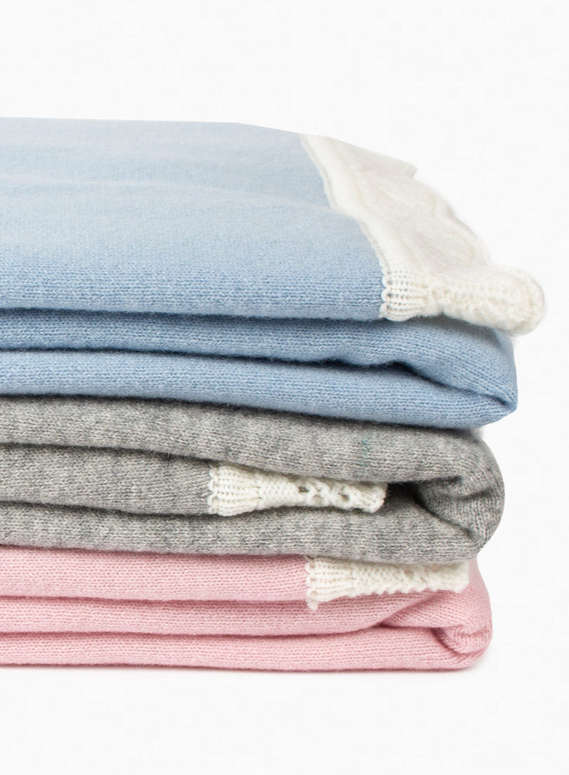 Lapinou Blanket Cashmere Blanket in Pink