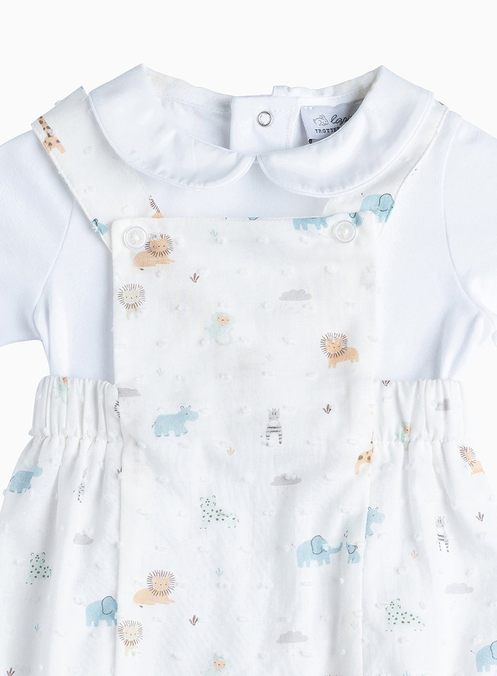 Lapinou Newborn Little Animals Dungarees Trotters London Trotters