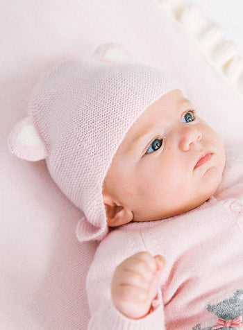 Lapinou Hat Little Teddy Hat in Pink