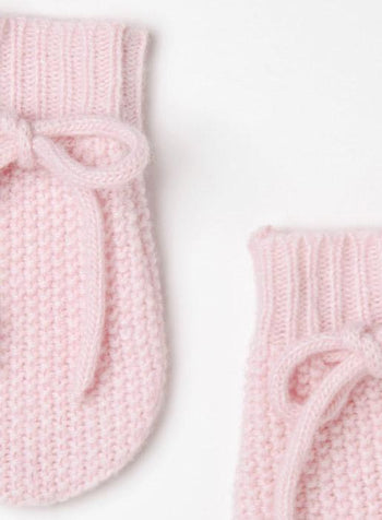 Lapinou Mittens Little Mittens in Pink - Trotters Childrenswear
