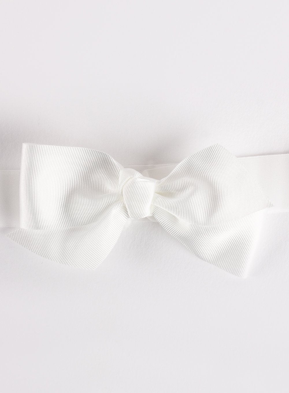 Lily Rose Alice Bands Baby Bow Headband in White - Trotters Childrenswear