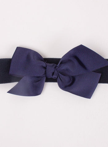 Lily Rose Alice Bands Bow Headband in Navy
