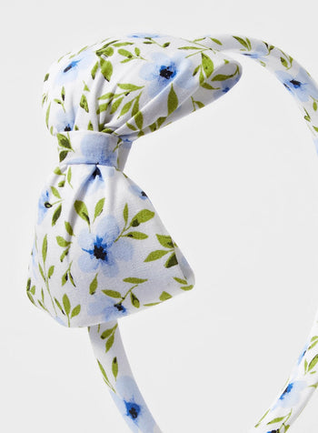 Lily Rose Alice Bands Catherine Bow Alice Band in Blue Poppy