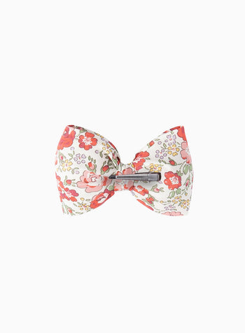 Lily Rose Clip Bow Hair Clip in Red Felicite