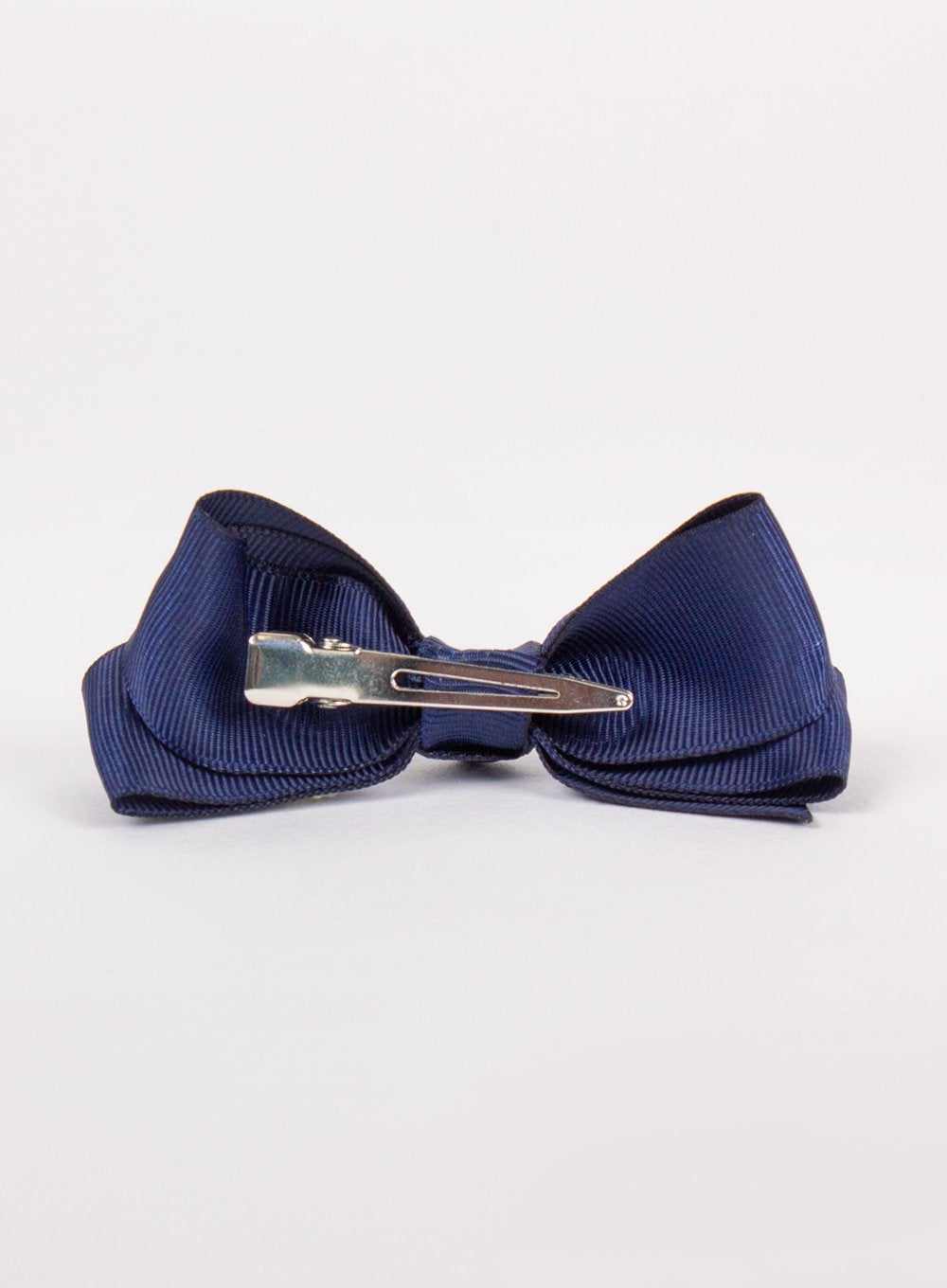 Lily Rose Clip Large Bow Hair Clip in Navy - Trotters Childrenswear
