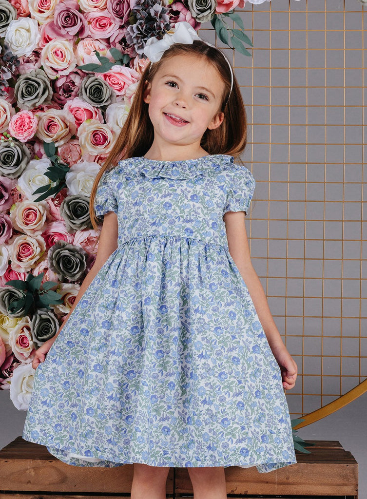 Lily Rose Girls Bluebell Dress Bluebell | Trotters London – Trotters ...