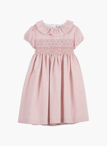 Harriet Smocked Dress in Pink