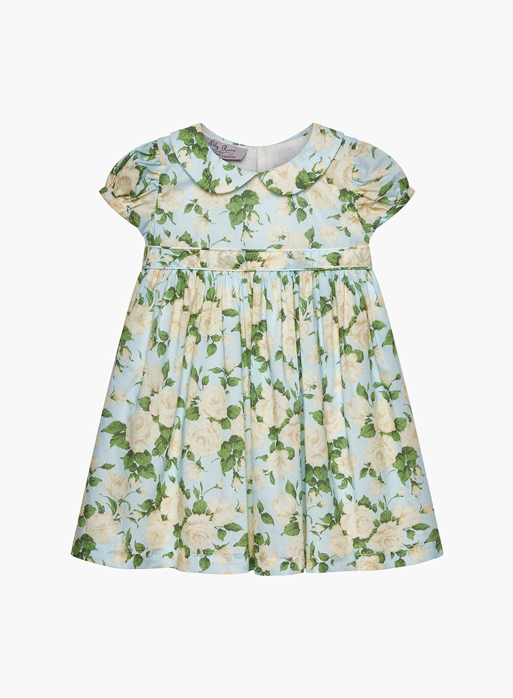 Lily Rose Baby Girls Carline Rose Dress Pale Blue Rose | Trotters ...