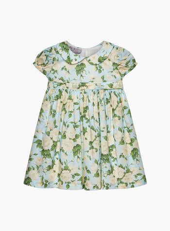 Little Carline Dress in Pale Blue Rose