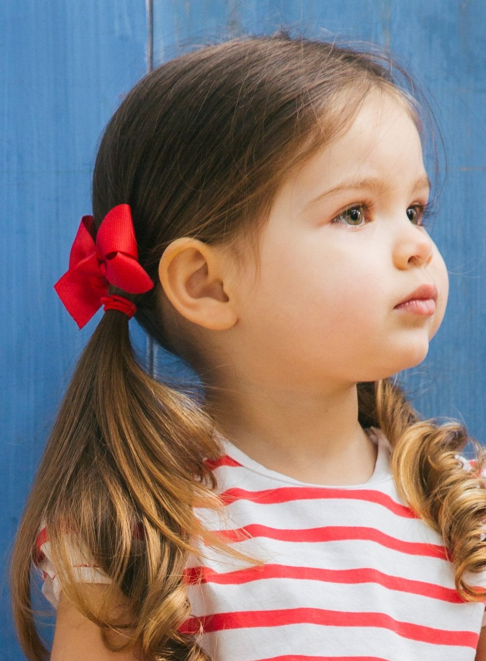 Lily Rose Hair Bobbles Medium Bow Hair Bobble in Red - Trotters Childrenswear