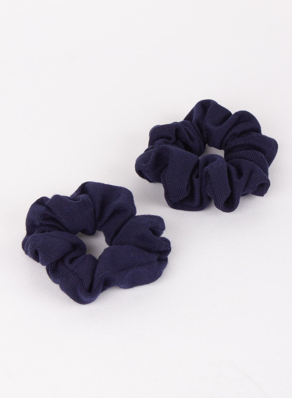 Lily Rose Hair Bobbles Set of 2 Scrunchies in Navy