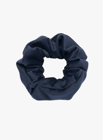 Lily Rose Hair Bobbles Velvet Scrunchie in Navy