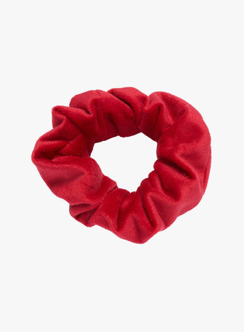 Lily Rose Hair Bobbles Velvet Scrunchie in Red