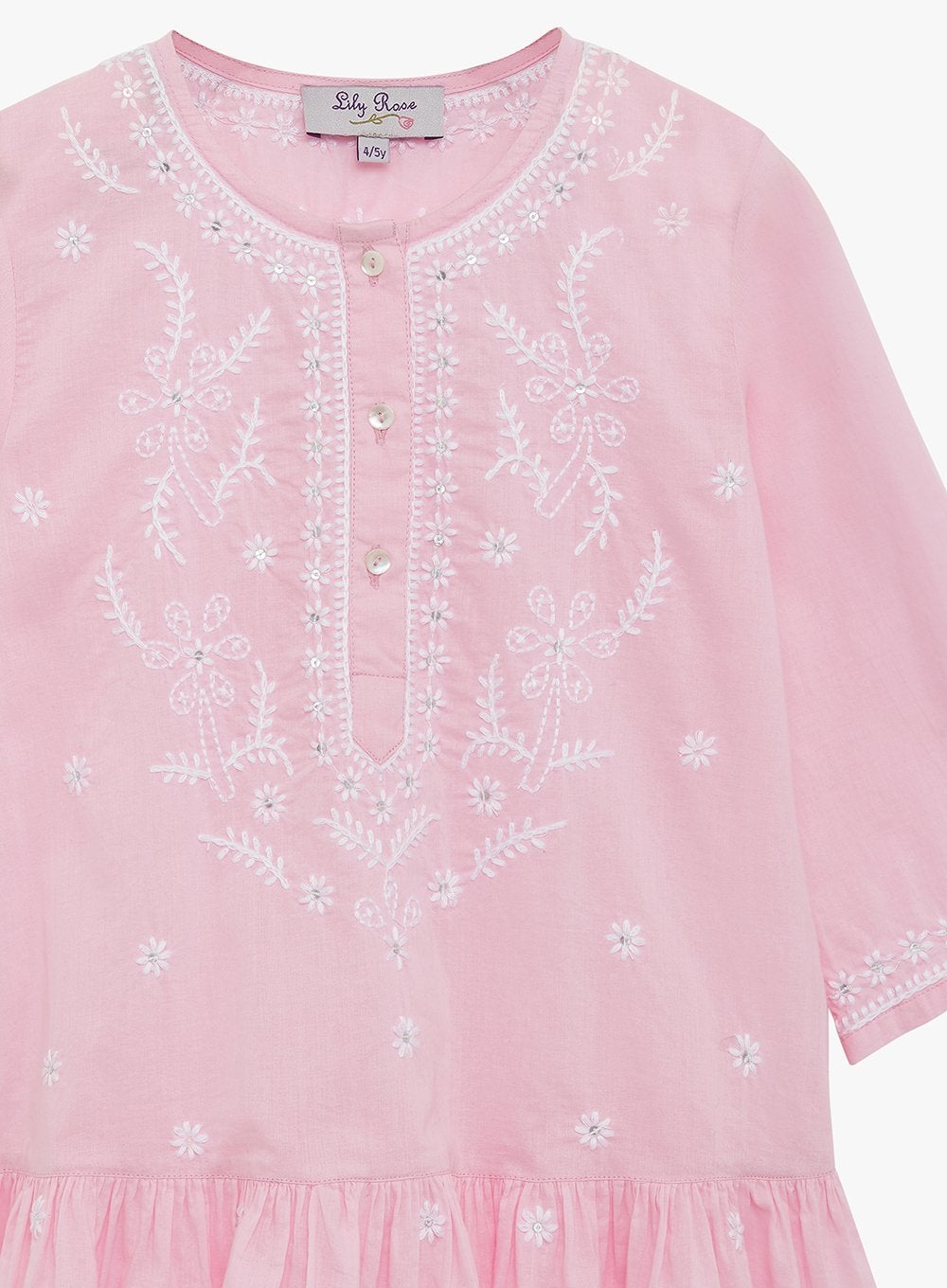 Lily Rose Kaftan Embroidered Kaftan in Pink