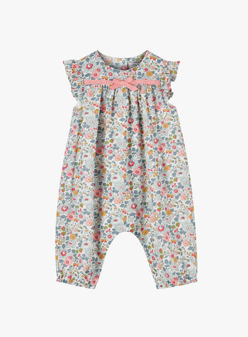 Little Betsy Frill Sleeve Romper