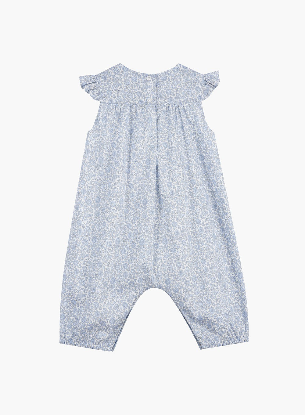 Lily Rose Romper Little Frill Sleeve Romper in Danjo Coast