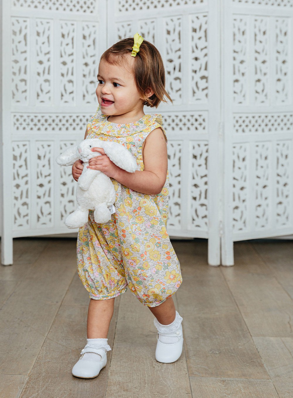 Lily Rose Romper Little Willow Romper in Buttercup Betsy