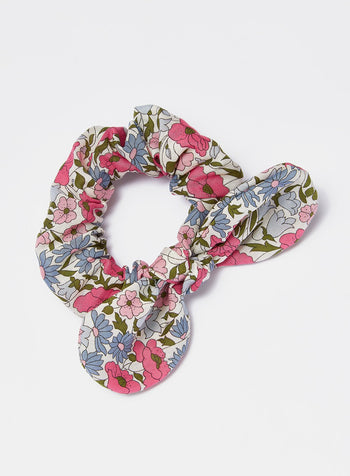 Lily Rose Scrunchie Bow Scrunchie in Poppy & Daisy