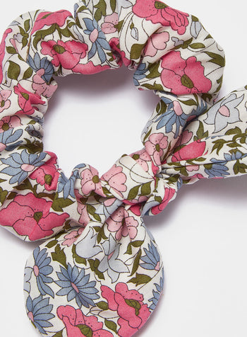 Lily Rose Scrunchie Bow Scrunchie in Poppy & Daisy