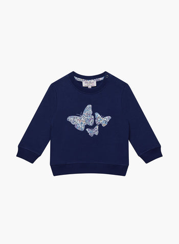 Lily Rose Sweatshirt Baby Sweatshirt in Wiltshire Butterfly